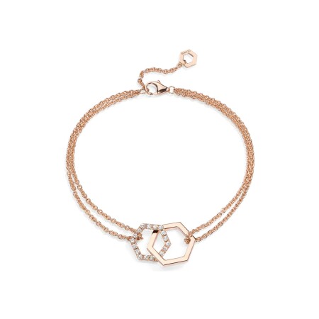 Bracelet Burato Amuleto Fine en or rose et diamants